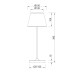 Πορτατίφ αφής επαναφορτιζόμενο LED 2W λευκό | Aca Lighting | LG2050W-400